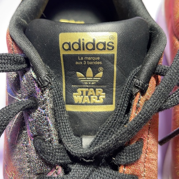 RARE Adidas SuperStars J Star Wars Shoes - Picture 6 of 14